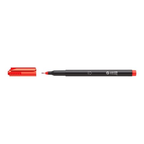 Marker permanentny czerwony wkład czerwony 0,5mm okrągła końcówka Memobe (MM251-05)