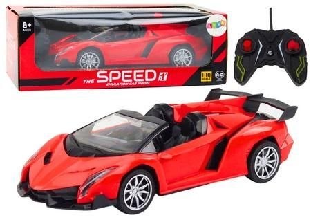 Samochód sportowy RC 1:18 czerwone Lean (19177)