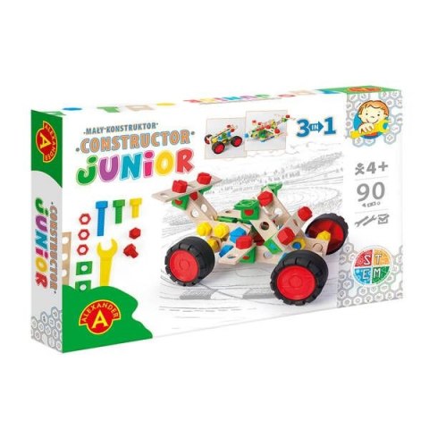 Klocki konstrukcyjne JUNIOR 3X1 BUGGY Mały konstruktor Alexander
