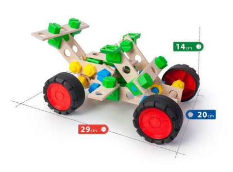 Klocki konstrukcyjne JUNIOR 3X1 BUGGY Mały konstruktor Alexander