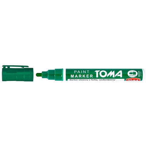 Marker olejowy wkład zielony 2,5mm okrągła końcówka Toma (TO-440 4 2)