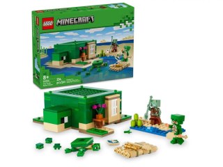 Klocki konstrukcyjne Minecraft Domek na plaży żółwi Lego (21254)
