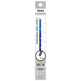 Wkład do długopisu wymazywalny wkład niebieski 0,5mm Toma (TO-681 1 2)