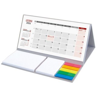 Kalendarz biurkowy MAXI biurkowy z notesem 305mm x 99mm Wydawnictwo Wokół Nas (KB 064 B SZARY)