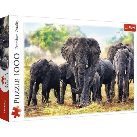 Puzzle Afrykańskie słonie 1000 el. Trefl (10442)