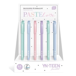 Długopis wymazywalny pastelowe wkład niebieski 0,5mm Noster (5902277295293)