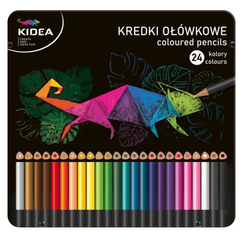 Kredki ołówkowe 24 kol. Kidea (KTMP24KA)
