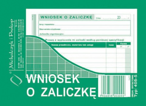 Druk offsetowy O pap. A6 40k. Michalczyk i Prokop (408-5)