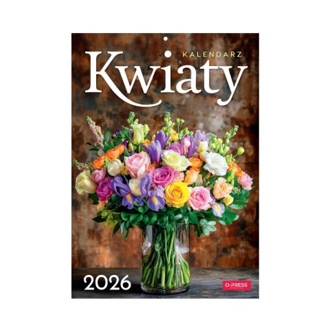Kalendarz ścienny A4 KWIATY A4 x 300mm Press (5904830713466)