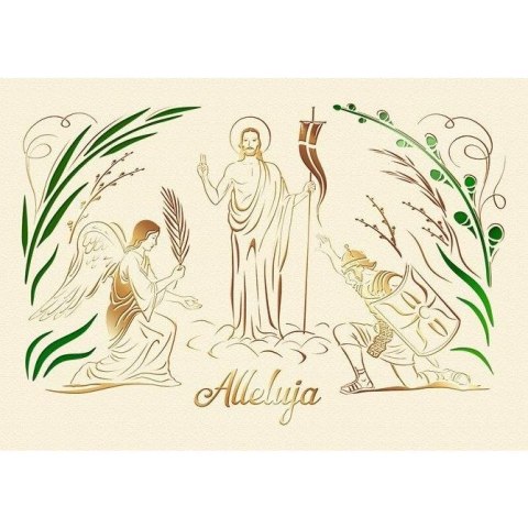 Kartka składana wielkanoc B6 Art Nuvo (b6)