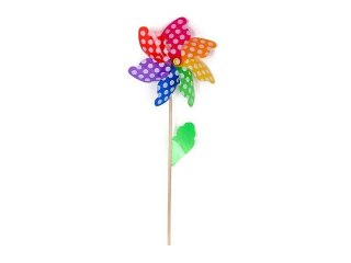 Wiatrak śred.32cm, drewniany trzonek dł.60cm Adar (497016)