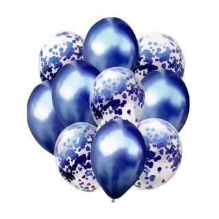 Balon gumowy zestaw balonów 10 elementów granat granatowy Antella