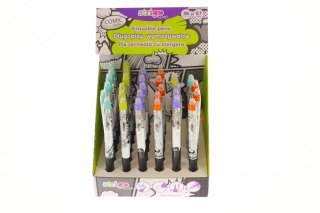 Długopis Comic żelowy automatyczny wkład niebieski 0,7mm Strigo (SSC458)