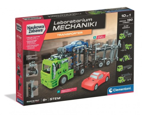 Klocki konstrukcyjne Laboratorium Mechaniki Transporter Clementoni (CLM50249)