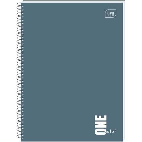 Kołozeszyt (kołonotatnik) ONE COLOR 80# A6 80k. 70g krata Interdruk