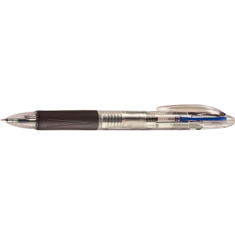 Długopis standardowy 4-kolorowy wkład niebieski 1mm Tetis (KD800-4M)