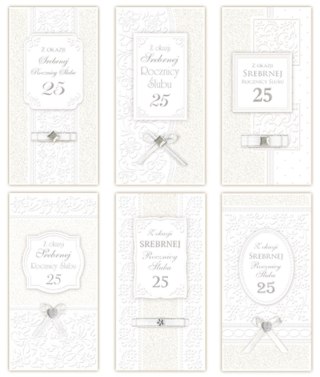 Kartka składana Rocznica ślubu DL Merigraf (5902221807886)