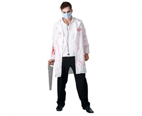 Kostium Zestaw dla dorosłych Doktor Zombie (płaszcz, maska), rozm. 52 Godan (SL-DR52)