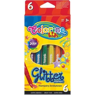 Flamaster Colorino brokatowe 6 kol. Patio (65641PTR)