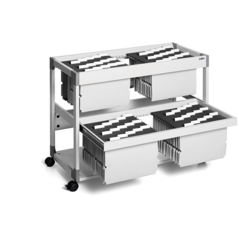 Pojemnik z szufladami szary 4 szuflad Durable (379210)