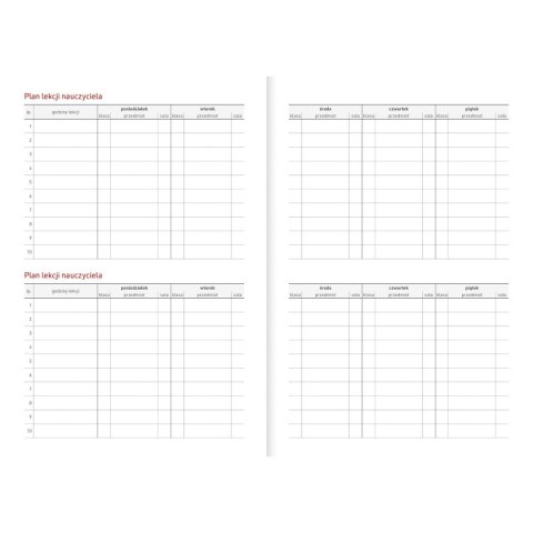 Kalendarz nauczyciela książkowy (terminarz) PCV KOTY bezbarwny A5 Wydawnictwo Wokół Nas (A5TN078B)