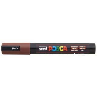 Marker suchościeralny Posca kakaowy wkład brązowy 1,8-2,5mm okrągła końcówka Uni (PC-5M)