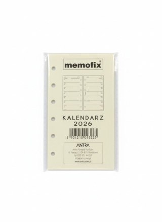 Wkład do organizera MEMOFIX A6 Antra (K/tdw)