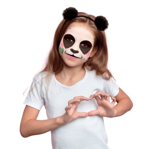 Farba do malowania twarzy kidea Zestaw z opaska panda 4 kolor. Derform (FDTZPAKA)