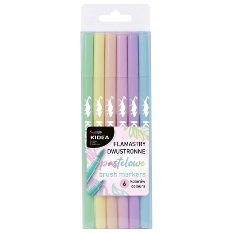 Flamaster Pastel 6 kol. Kidea (FDPBB6KA)