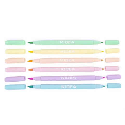 Flamaster Pastel 6 kol. Kidea (FDPBB6KA)