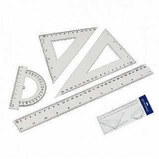 Komplet geometryczny 30 cm 4 el. Starpak (174932)