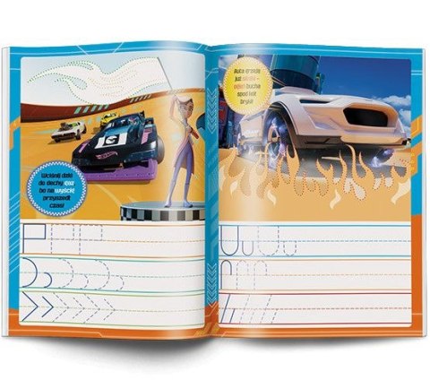 Książeczka edukacyjna Hot Wheels™. Rysujemy Szlaczki Ameet (KSS 1601)