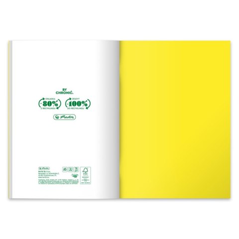 Zeszyt Colors Eco PP 9552019 A5 60k. 70g linia Herlitz (400198108)