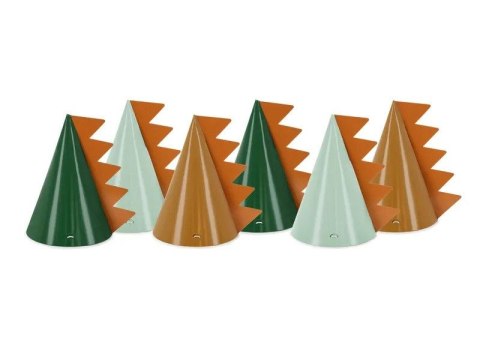 Czapka party Dinozaury, 14 cm mix papier Partydeco (CPP30)