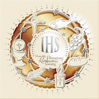 Kartka składana komunia [mm:] 155x155 Art Nuvo