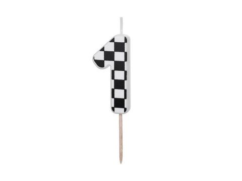 Świeczka urodzinowa Cyferka 1, 5.5 cm, mix Partydeco (SCU7-1)