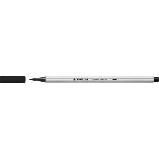 Flamaster Pen 68 brush czarny 1 kol. Stabilo (568/46)