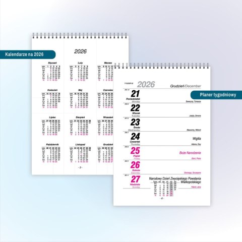 Kalendarz biurkowy A5 A5 Press (TYGODNIOWY)