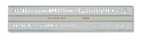 Szablon cyfrowo-literowy Koh-I-Noor