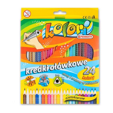 Kredki ołówkowe 24 kol. Penmate Kolori (TT7226)