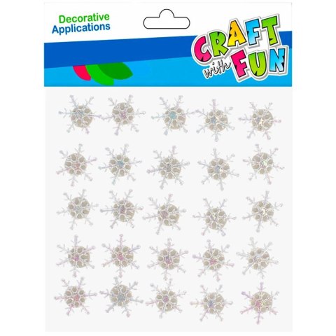 Ozdoba materiałowa samoprzylepne Śnieżki Craft With Fun (501458)