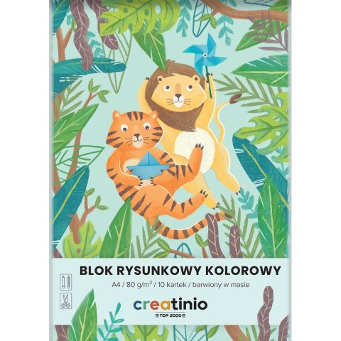 Blok rysunkowy A4 kolorowy 80g 10k Top 2000 (400176665)