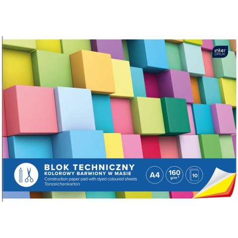 Blok techniczny bloki A4 biały 160g 10k Interdruk (BLTK)