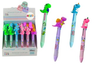 Długopis 3 kolkory, dinozaur wkład mix Lean (19659)