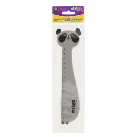 Linijka plastikowa 15 cm PANDA 15cm Strigo (SSC361)