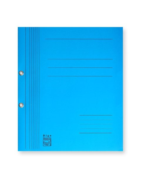 Skoroszyt A4 niebieski papier Bigo (0035)