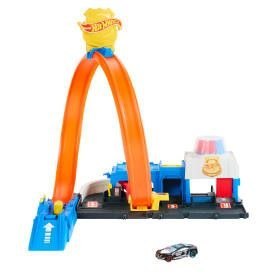Tor wyścigowy City Posterunek policji Hot Wheels (JBM71)