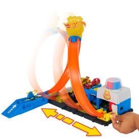 Tor wyścigowy City Posterunek policji Hot Wheels (JBM71)