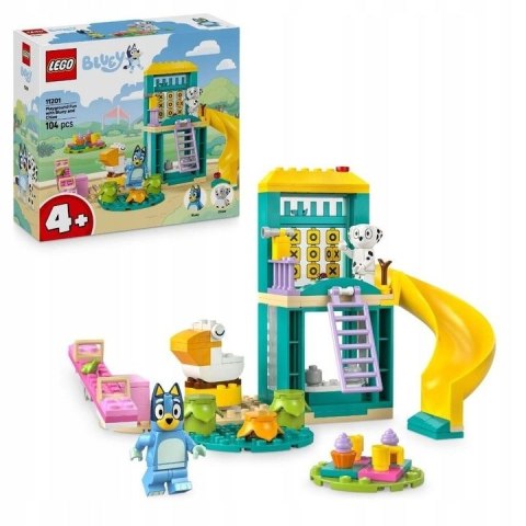 Klocki konstrukcyjne Blue i Łatko na placu zabaw Lego (11201)