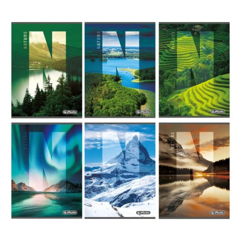 Zeszyt Nature 9577271 A5 60k. 70g krata Herlitz (400198002)